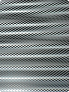 tôle ondulée perforée en aluminium